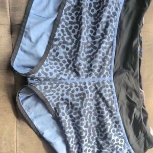 lululemon athletica Light Blue and Black Women's Shorts
